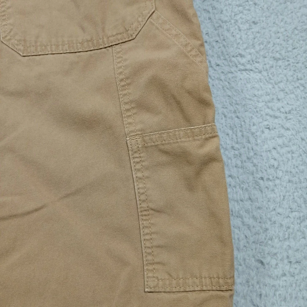 Wrangler Authentics Fleece Lined Work Pants Men's 40x30 Tan‎ Cotton